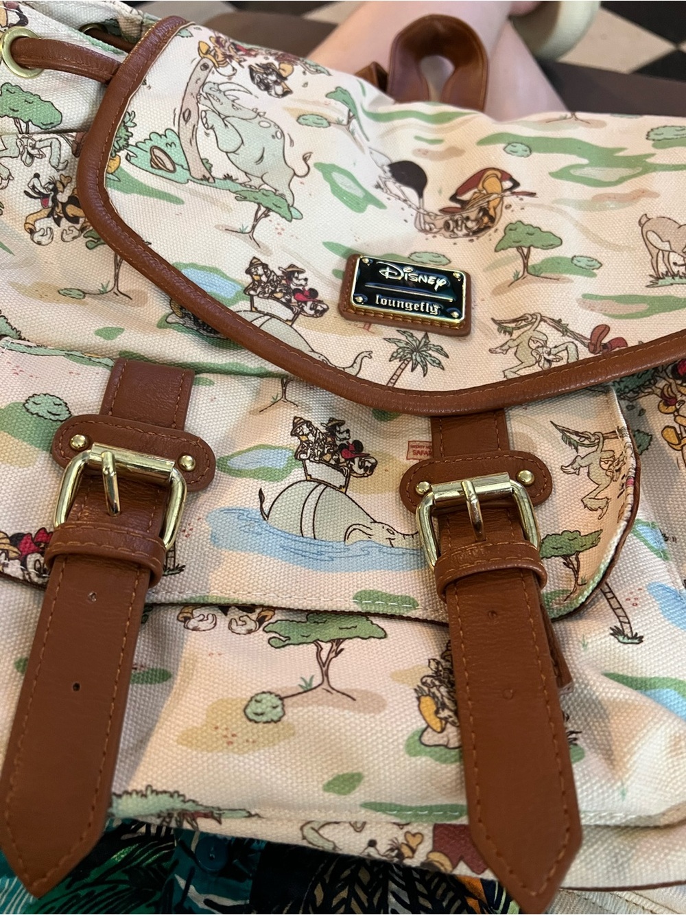 Disney x Loungefly Animal Kingdom Safari Canvas Backpack - Picture 4 of 13